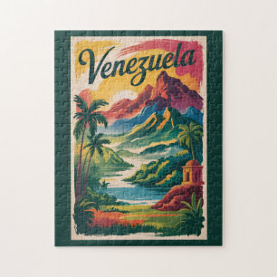 Puzzle Illustration de paysage vénézuélien Art de voyage 