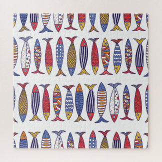 Puzzle Illustration de poisson mignon : Enfants Arrière -