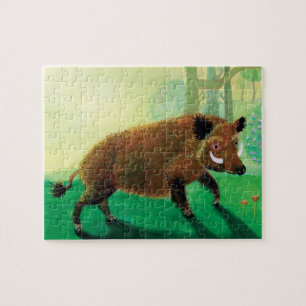 Puzzle Illustration de sanglier