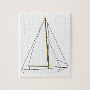 Puzzle Illustration de voilier de coupeur