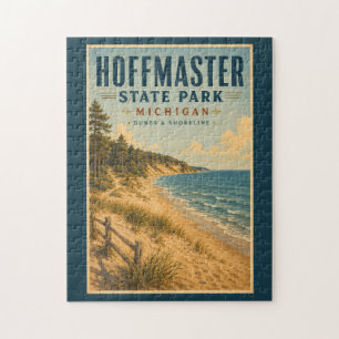 Puzzle Illustration de voyage au parc d'État Hoffmaster d