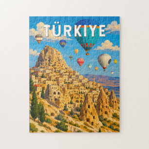 Puzzle Illustration de voyage d'art vintage Turquie Turki