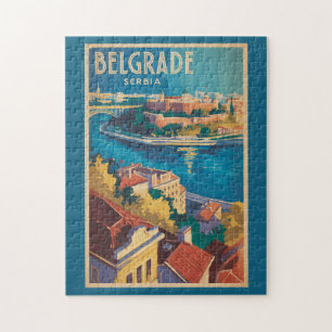 Puzzle Illustration de voyage de la rivière de Belgrade S