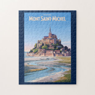 Puzzle Illustration de voyage de style artistique vintage