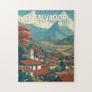Puzzle Illustration de voyage vintage El Salvador