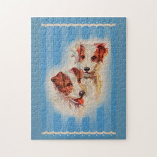 Puzzle Illustration des terriers CUTE Jack Russell