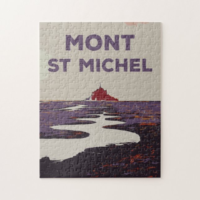 Puzzle Illustration du Mont Saint Michel France (Vertical)