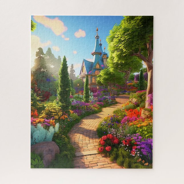 Puzzle Illustration du ressort du village (Vertical)