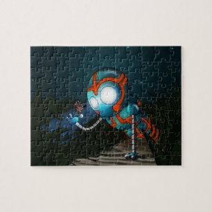 Puzzle Illustration du robot mignon
