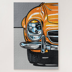 Puzzle Illustration Pop Art Avant d'une voiture de sport