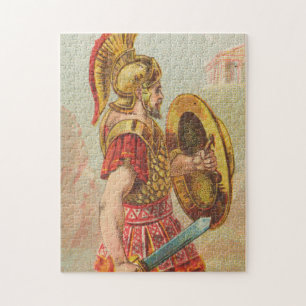 Puzzle Illustration spartiate grecque Vintage (1887)