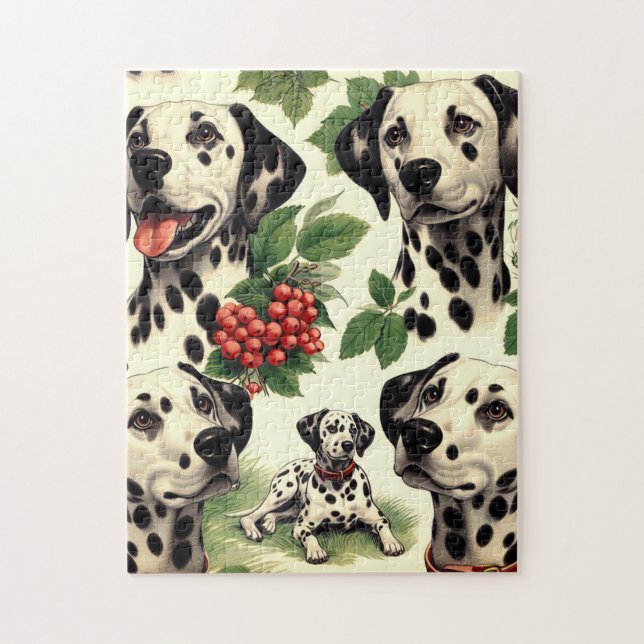Puzzle Illustration vintage de Dalmatie (Vertical)