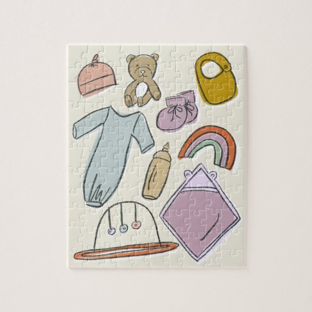 Puzzle Illustrations de nouveau-né (Vertical)