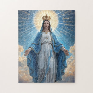 Puzzle Image de la Vierge Marie bienheureuse