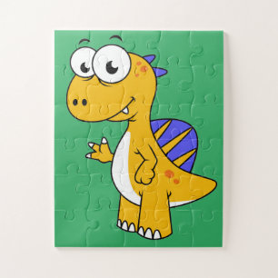 Puzzle Image Mignonne D'Un Spinosaure. 2