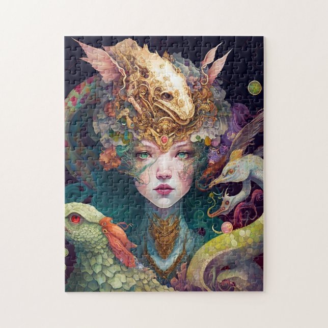 Puzzle Imaginaire Art Dragon Goddess Queen (Vertical)