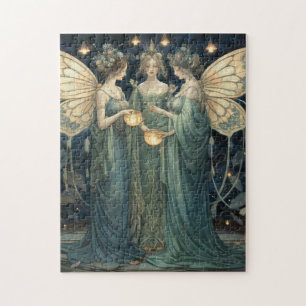 Puzzle Imaginaire bleu Fairy Art Nouveau