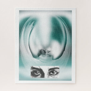 Puzzle Imaginaire dame et les yeux art