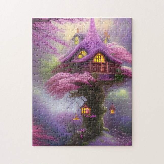Puzzle Imaginaire Fairy House Cherry Blossom (Vertical)