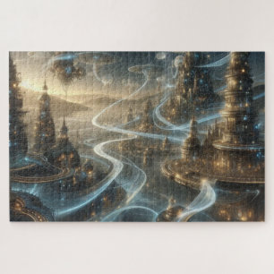 Puzzle Imaginaire futuriste Space City Streams