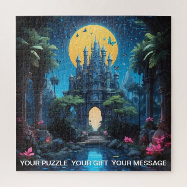 Puzzle Imaginaire Moody Blue Castle (Vertical)