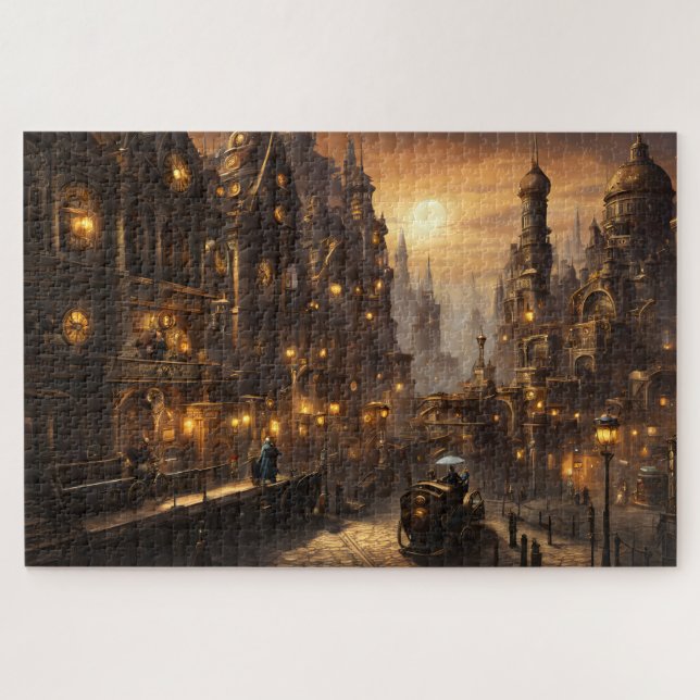 Puzzle Imaginaire municipal de Steampunk (Horizontal)