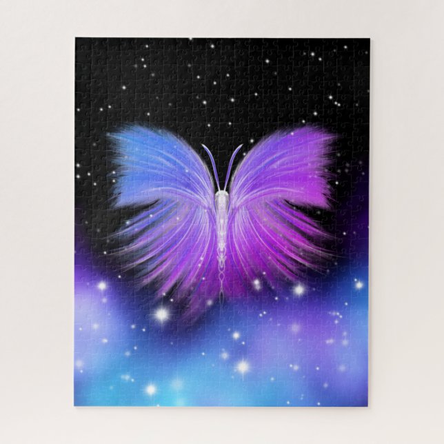 Puzzle Imaginaire spatial Papillon cosmique (Vertical)