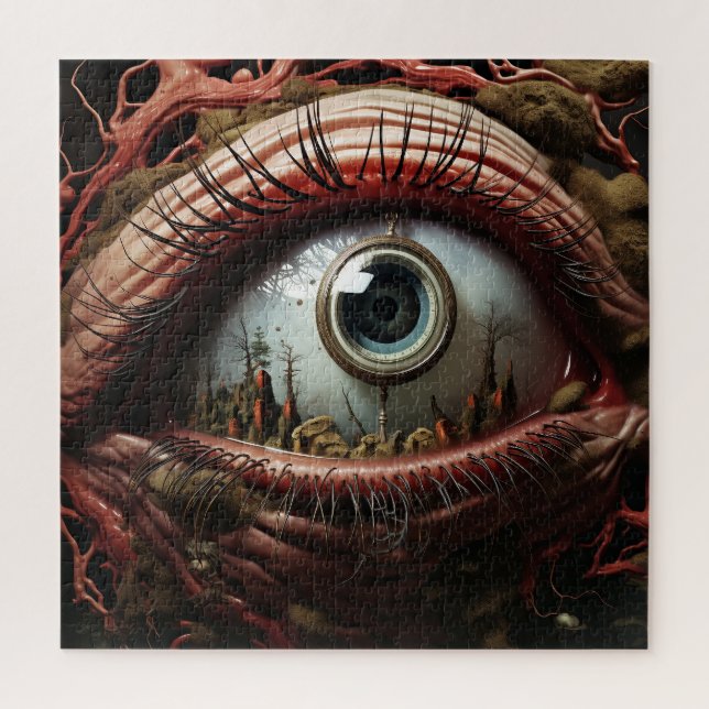 Puzzle Imaginaire surréaliste Eyeball Art (Vertical)