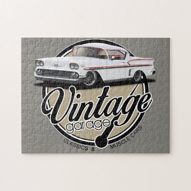 Puzzle Impala vintage de garage (Horizontal)