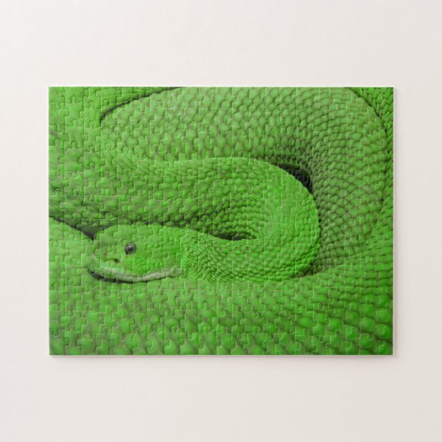 Puzzle impossible - Serpent vert (Horizontal)