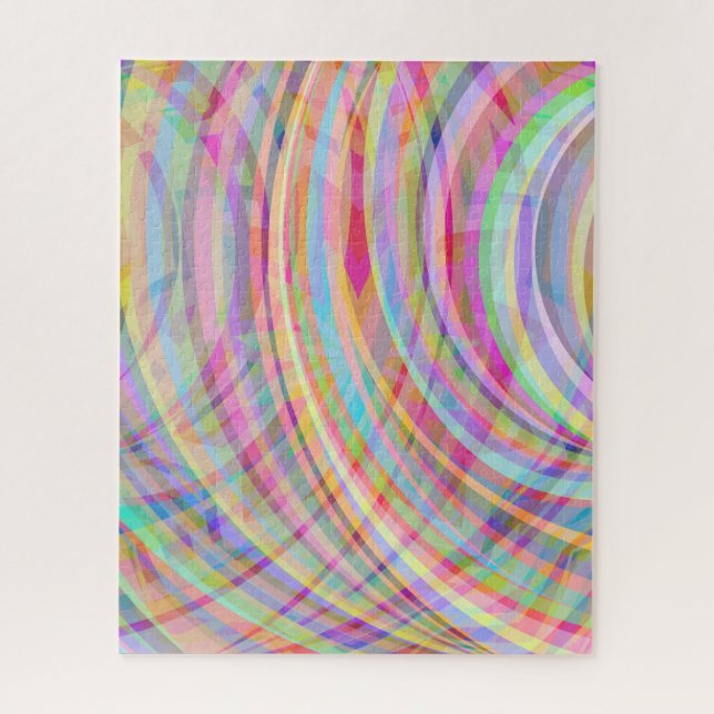 Puzzle impossible : tourbillon coloré (Vertical)