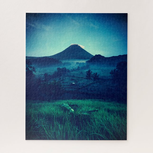 Puzzle Impossible - Volcan nocturne (Vertical)