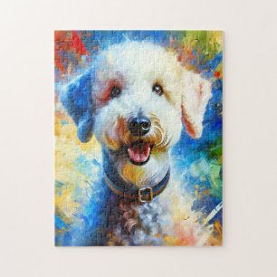 Puzzle Impression acrylique de chien Terrier Bedlington C
