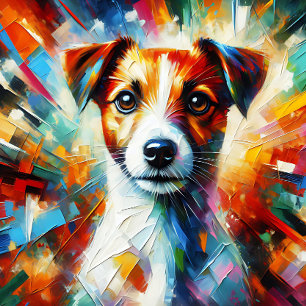 Puzzle Impression acrylique Jack Russell Terrier Coloré