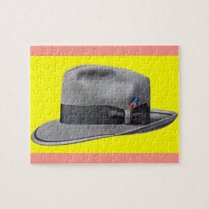 Puzzle Impression casquette masculine fedora des années 1