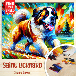 Puzzle Impression d'art acrylique Chien Saint-Bernard Cad