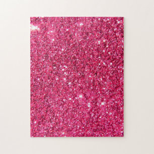 Puzzle Impression de Parties scintillant rose-chaud