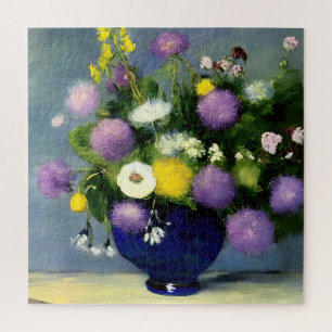 Puzzle Impression du vase de fleurs de couleur douce