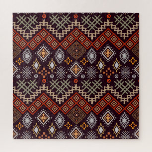 Puzzle Impression géométrique Boho d'art tribal