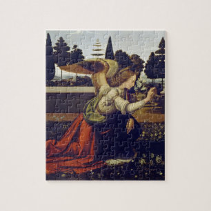 Puzzle imprimable   Da Vinci L'Annonciation