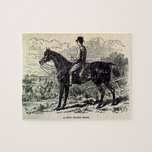 Puzzle Imprimé au 19e siècle Un cheval de chasse léger