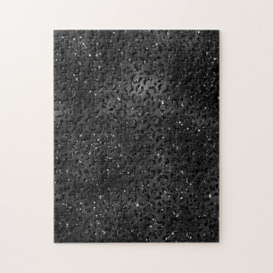 Puzzle Imprimé de peau de léopard guépard noir mignon ani