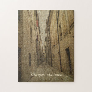 Puzzle in der Altstadt von Morges