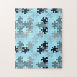 Puzzle in einem Puzzle Blue Jigsaw Puzzle