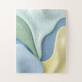 Puzzle in stilvollem abstraktem Grafikdesign