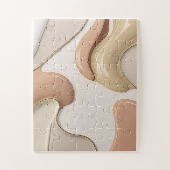 Puzzle in stilvoller abstrakter Grafik (Vertikal)
