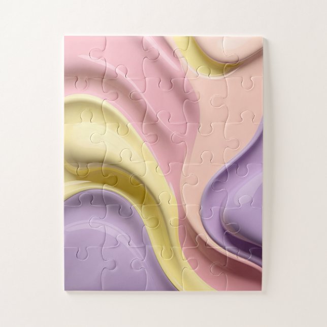 Puzzle in stilvoller abstrakter Grafik (Vertikal)