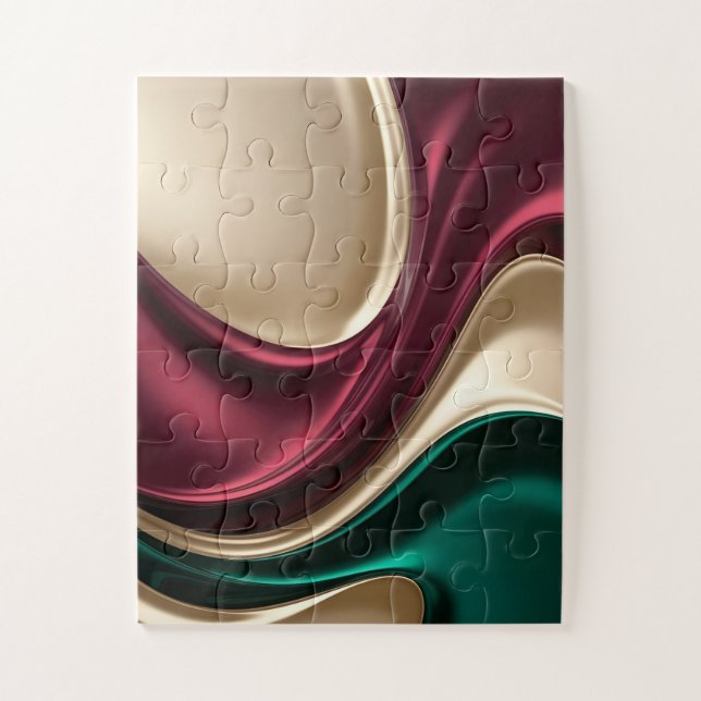 Puzzle in stylish abstract graphic (Vertikal)