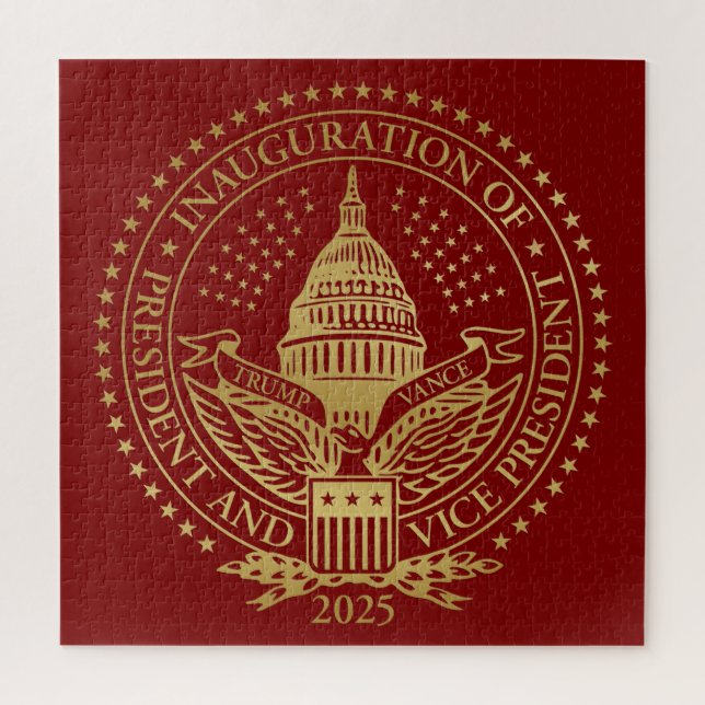 Puzzle Inauguration du logo inaugural du président Trump  (Vertical)