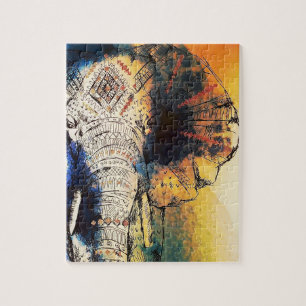 Puzzle Indian elephant